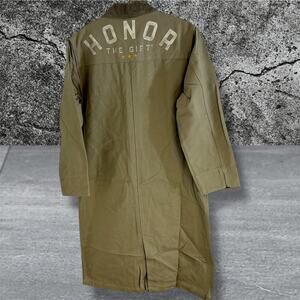 •NEW• HONOR THE GIFT HEAVYWEIGHT JACKET Canvas Trench in Olive • Medium